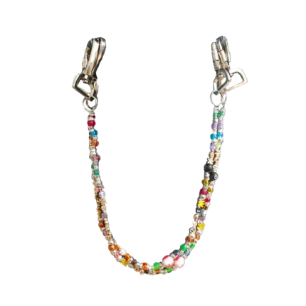 SPELL-OUT CHARM WALLET CHAIN